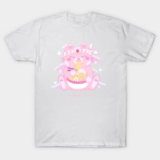 Maneki Neko Kawaii pink T-Shirt